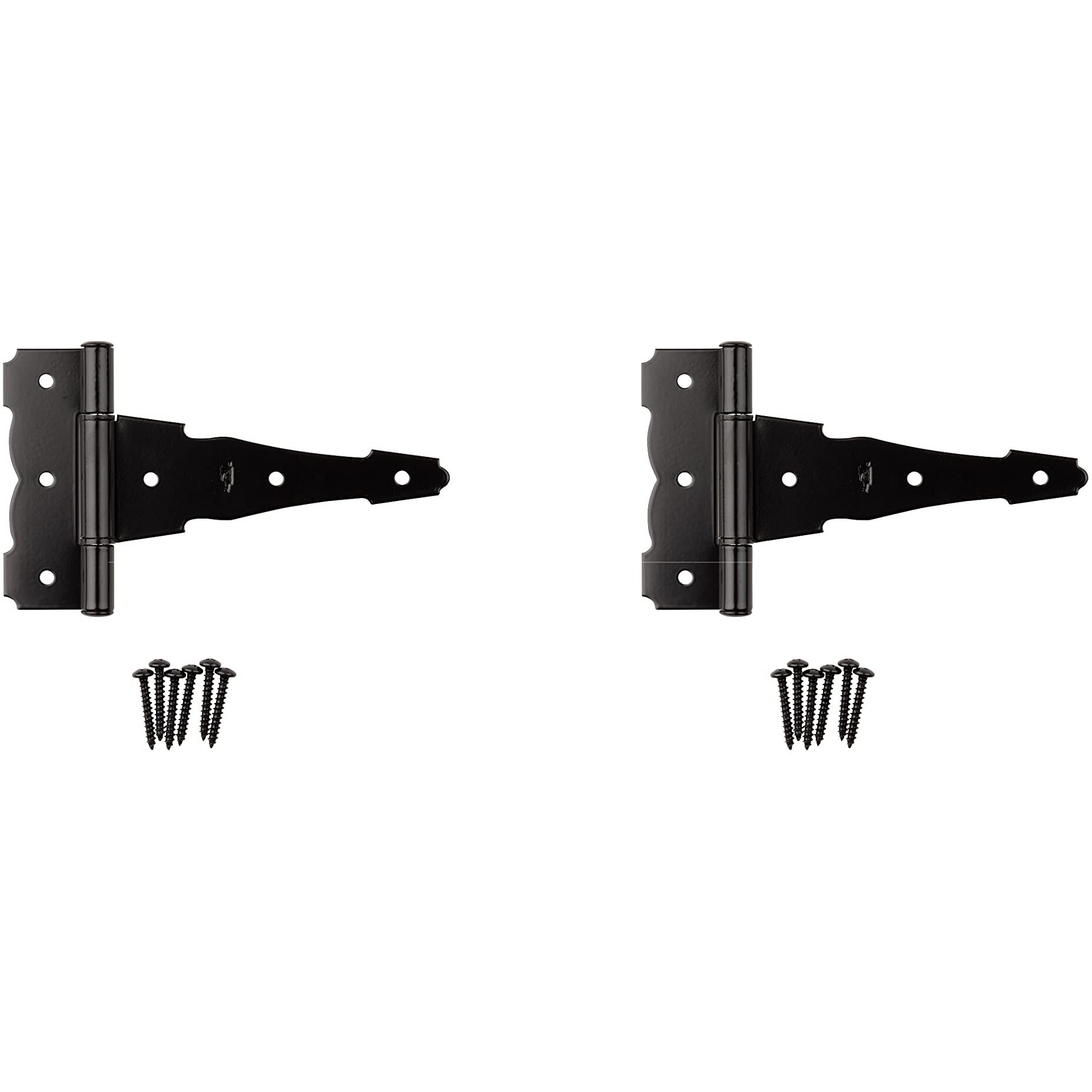 ORN REV T-HINGE BLK 6IN (Pack of 1)
