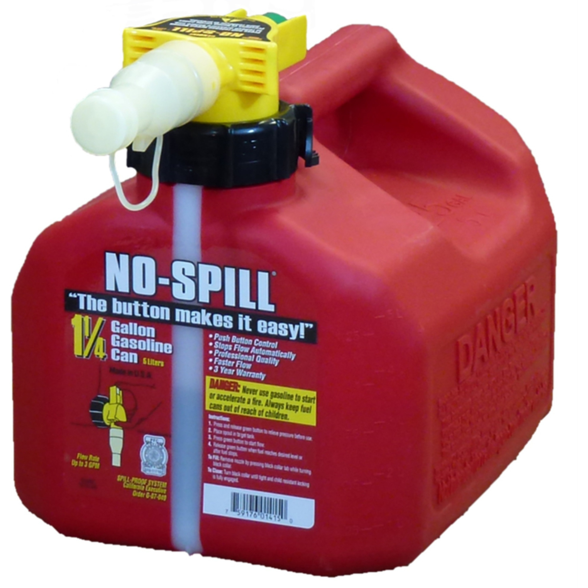 GAS CAN NOSPILL 1.25 GAL (Pack of 1)