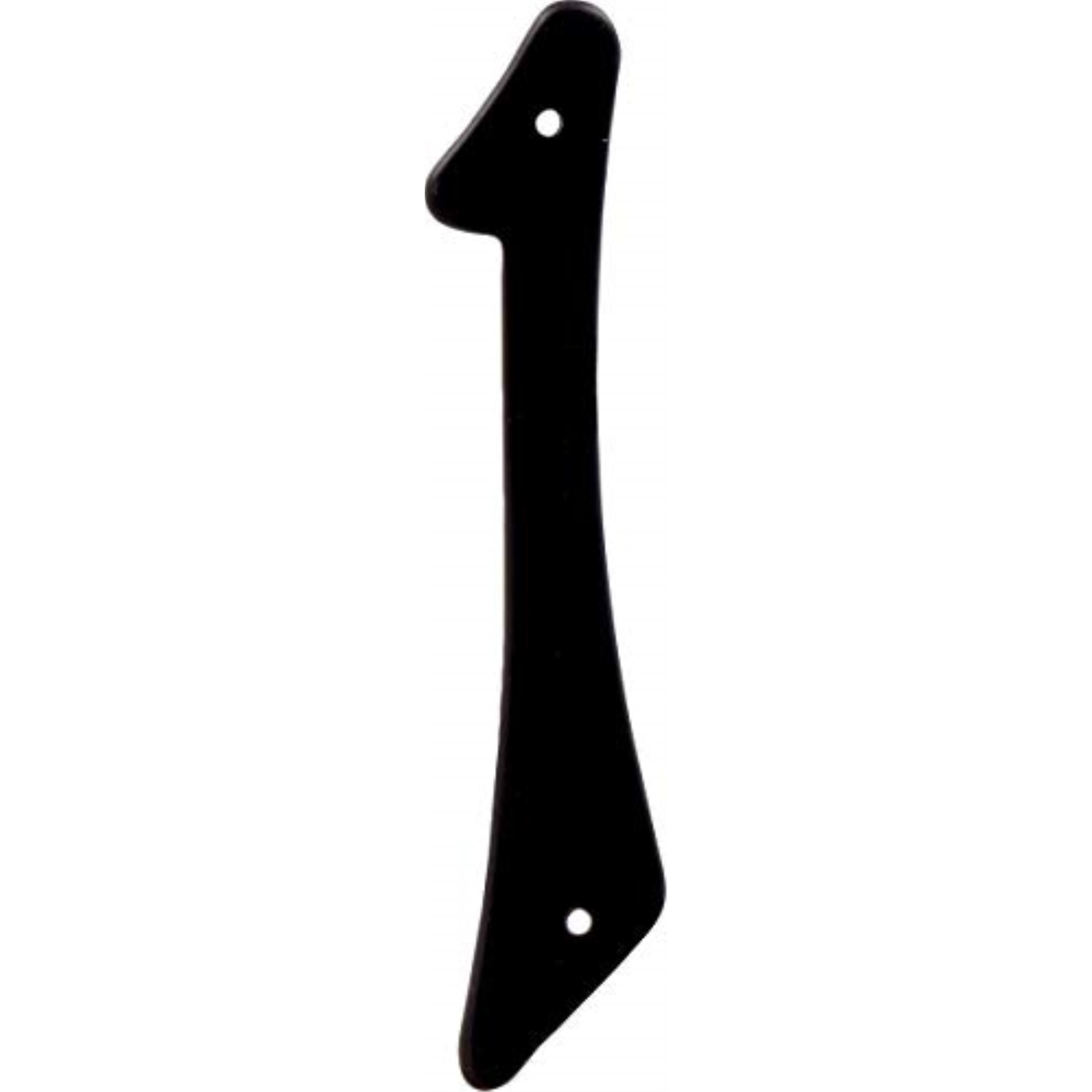 5028254 4"" BLK 1 NAILON 1PC Hillman 4 in. Black Aluminum Nail-On Number 1 1 pc (Pack of 3)