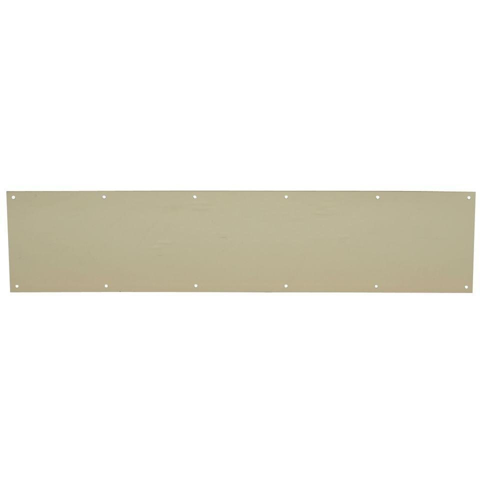 KICK PLATE BRS 6&quotX34" (Pack of 1)