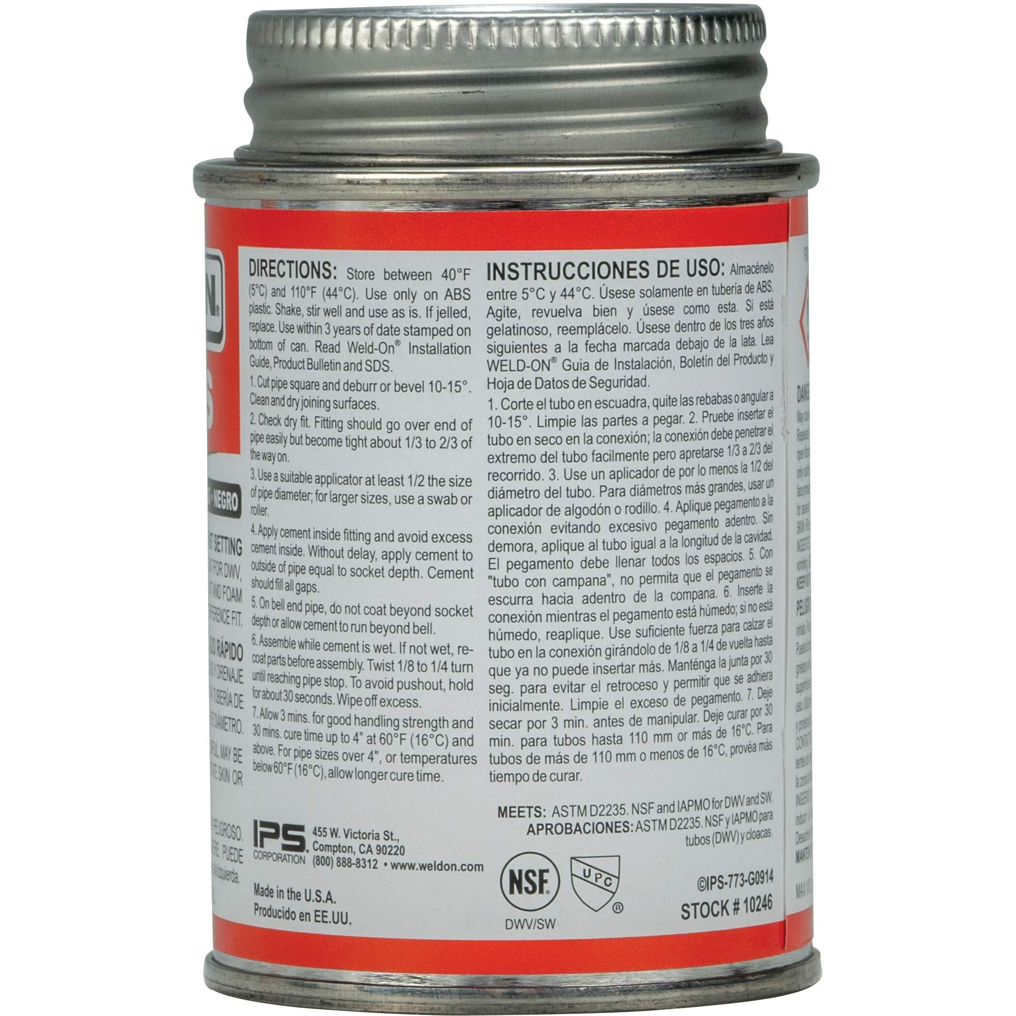 ABS CEMENT 1/4 PINT