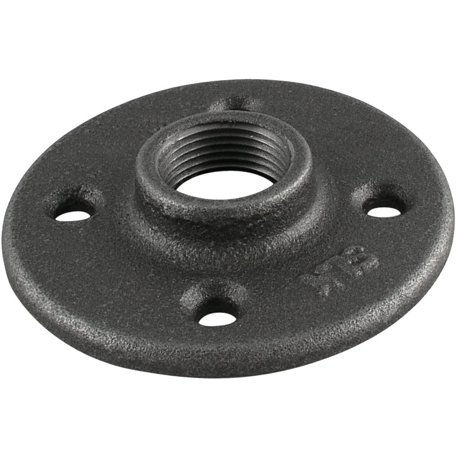 FLOOR FLANGE BLACK 2" (Pack of 1)