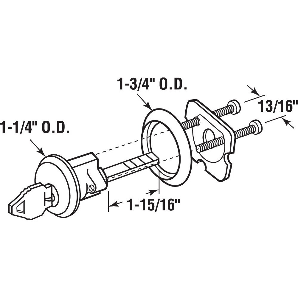 LOCK BIMCYLNDR GARAGE (Pack of 1)