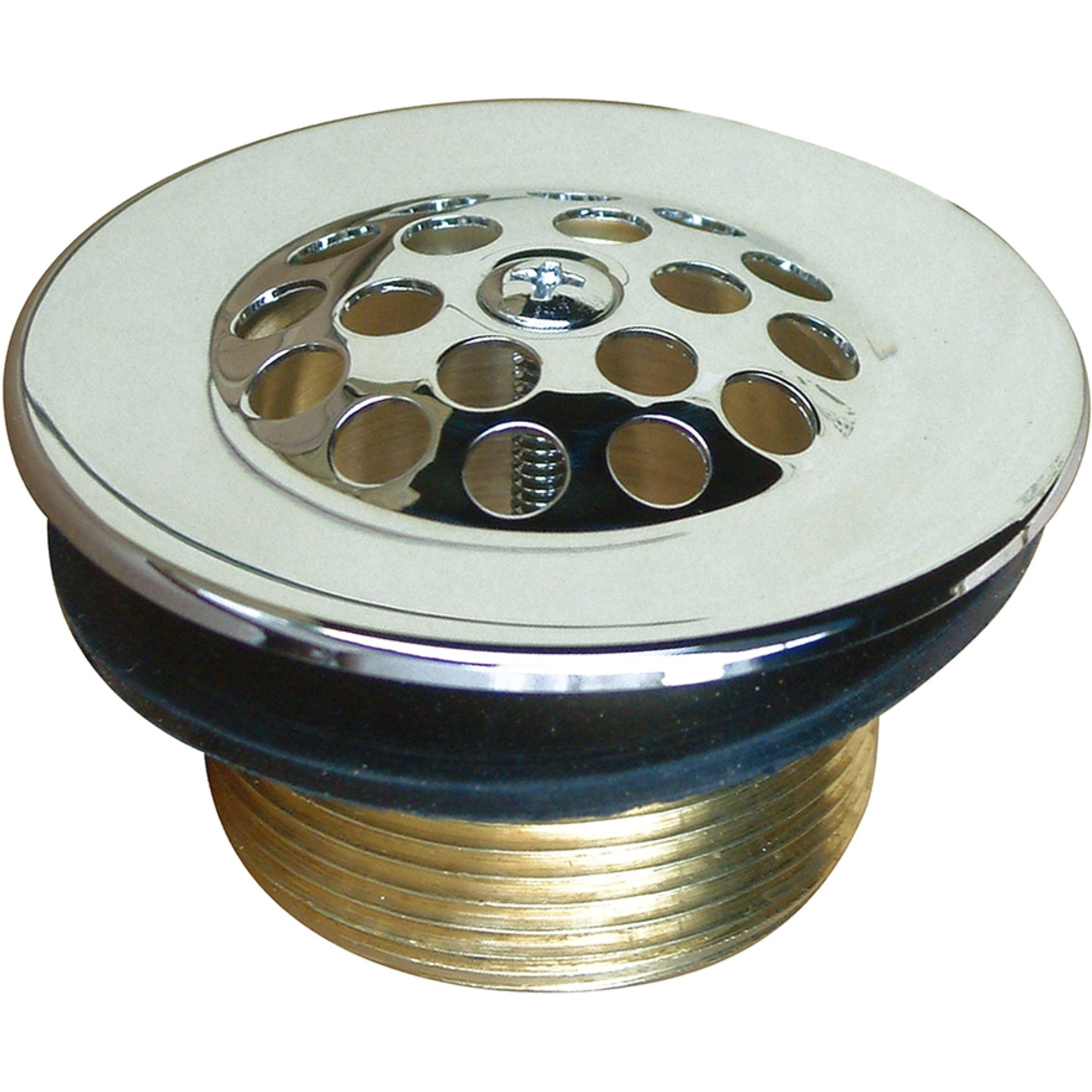 Kingston Brass DTL201 Tub Drain Strainer and Grid, Polished Chrome