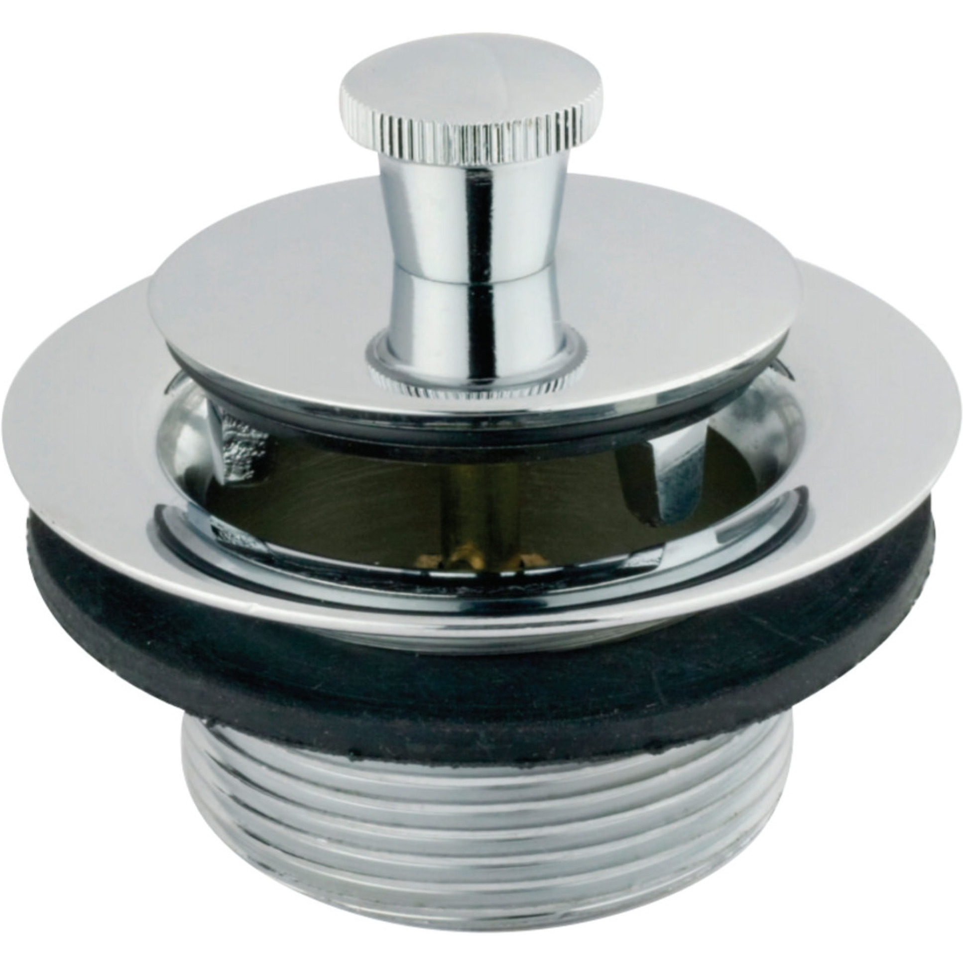 Kingston Brass DLL201 Brass Lift & Lock Tub Drain, Polished Chrome