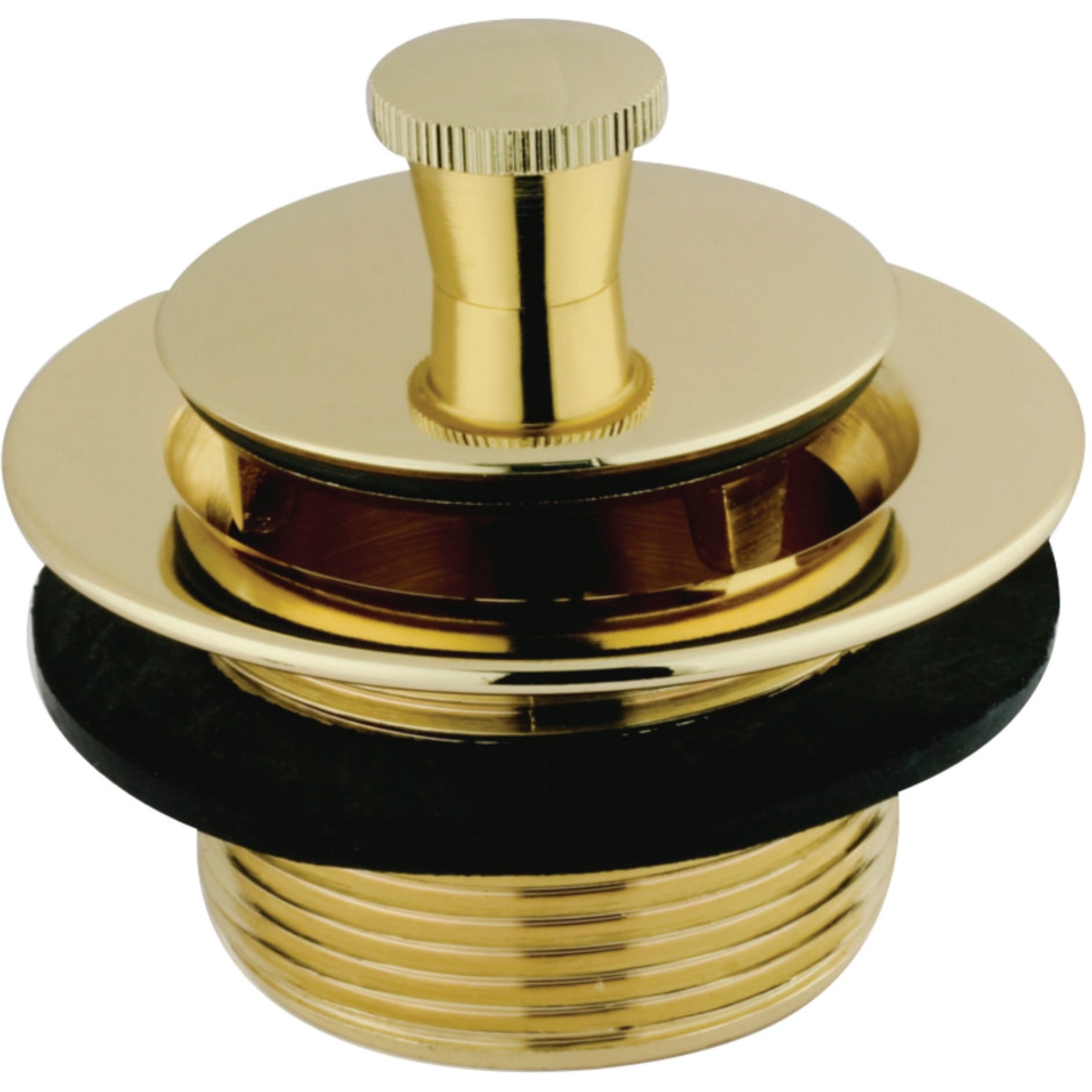Kingston Brass DLL202 Brass Lift & Lock Tub Drain, Polished Brass