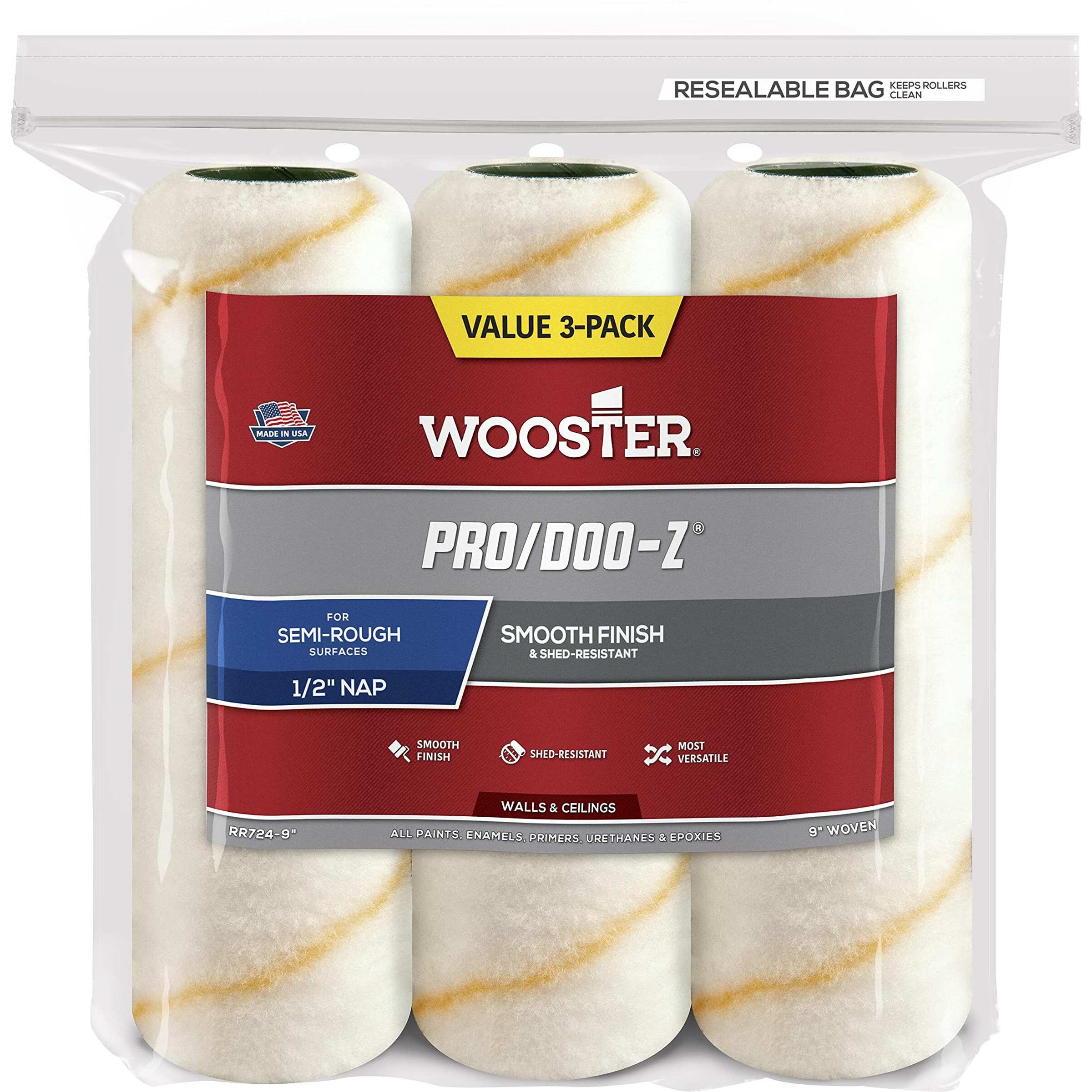 ROLLCVR PD/Z 1/2 9"" (Pack of 1)
