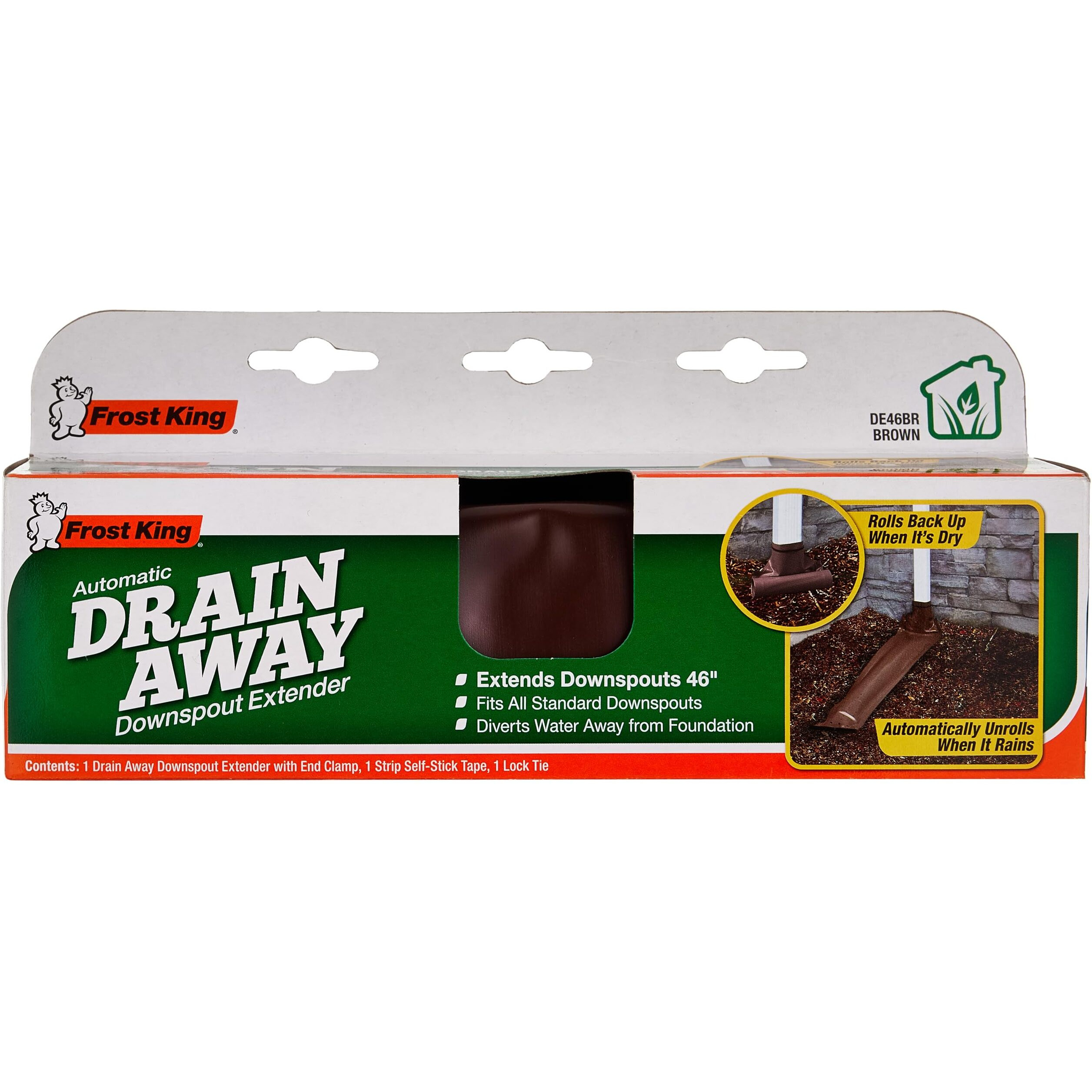 DRAIN AWAY ATUO 4' BRWN (Pack of 1)