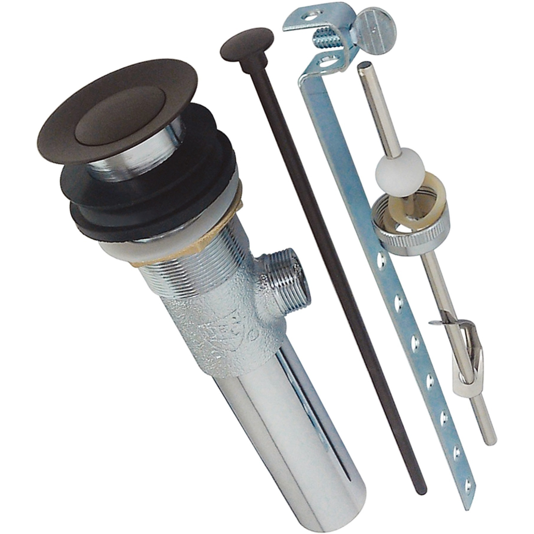 Kingston Brass KB1005 Brass Pop-Up Drain with Overflow Hole, 22 Gauge, Oil Rubbed Bronze