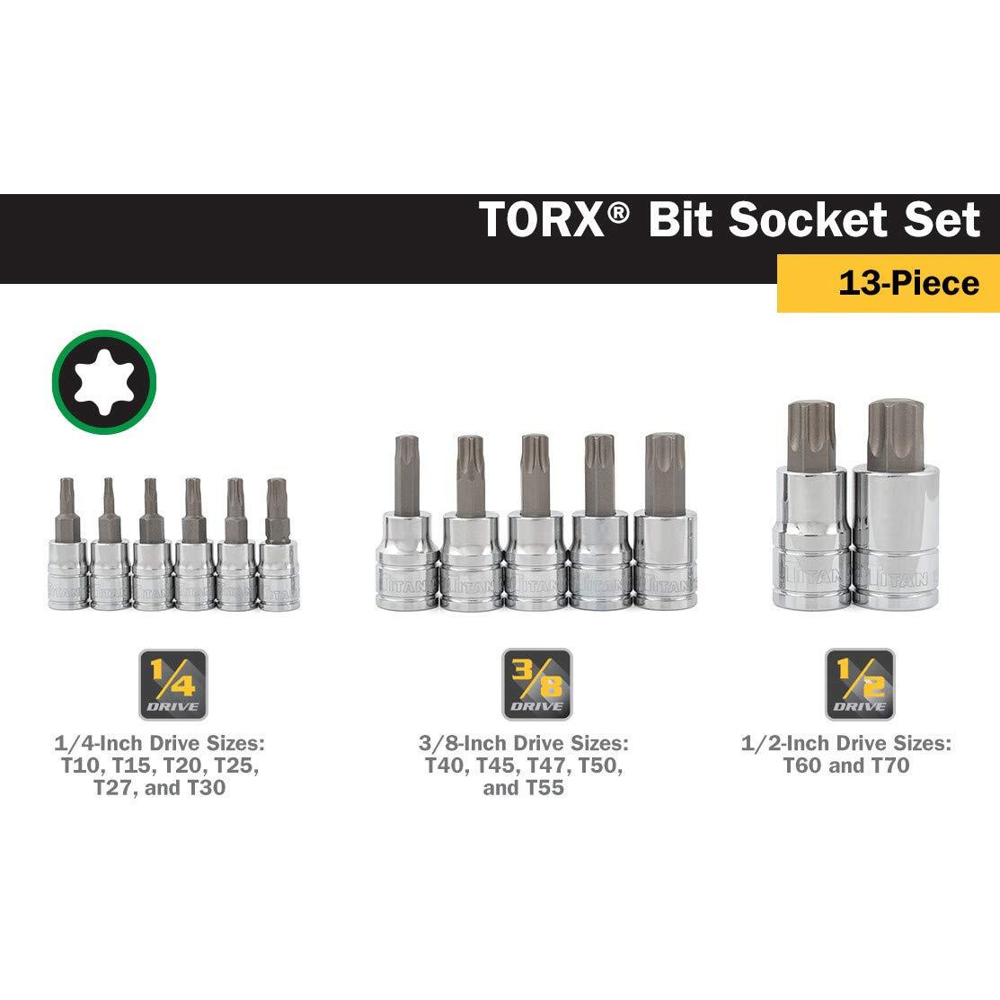 13PC TORX BIT SET