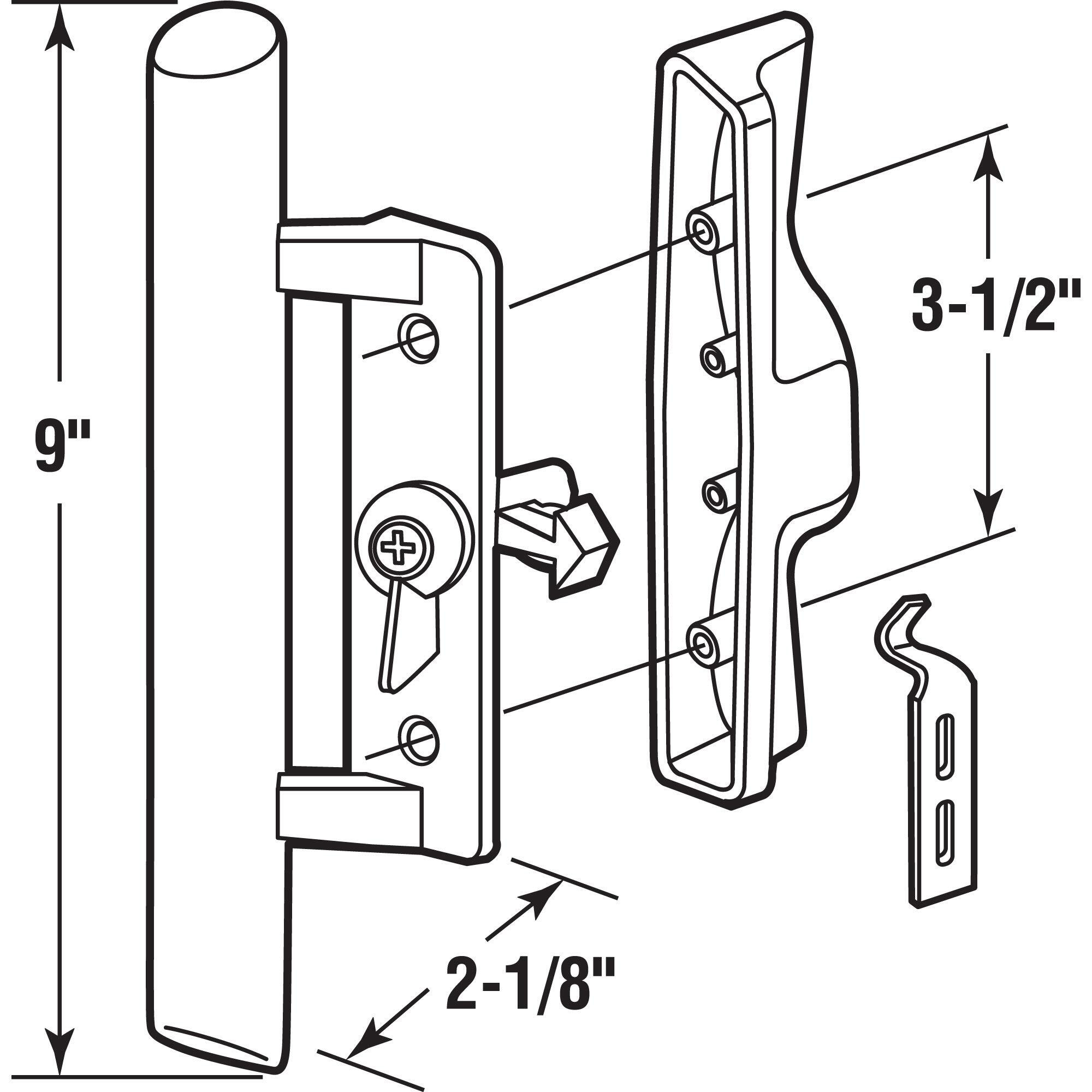 SLIDING GLAS DOOR HANDLE (Pack of 1)