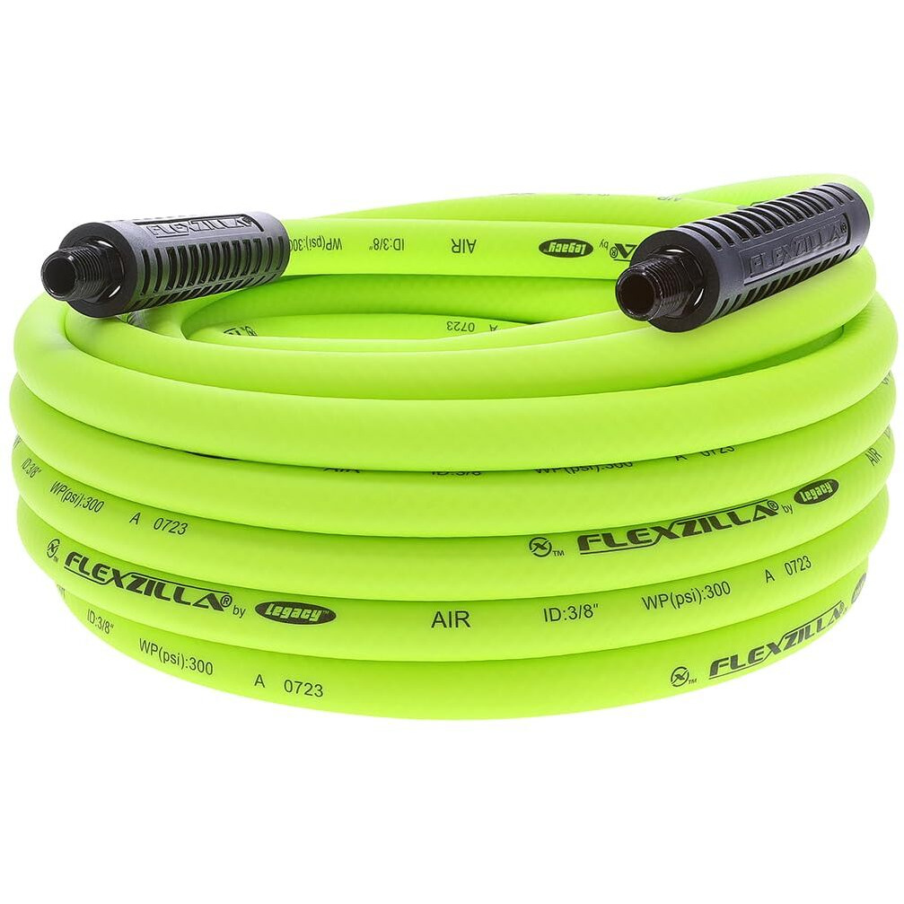 Flexzilla Air Hose 3/8" x 25' 1/4" MNPT Fittings ZillaGreen
