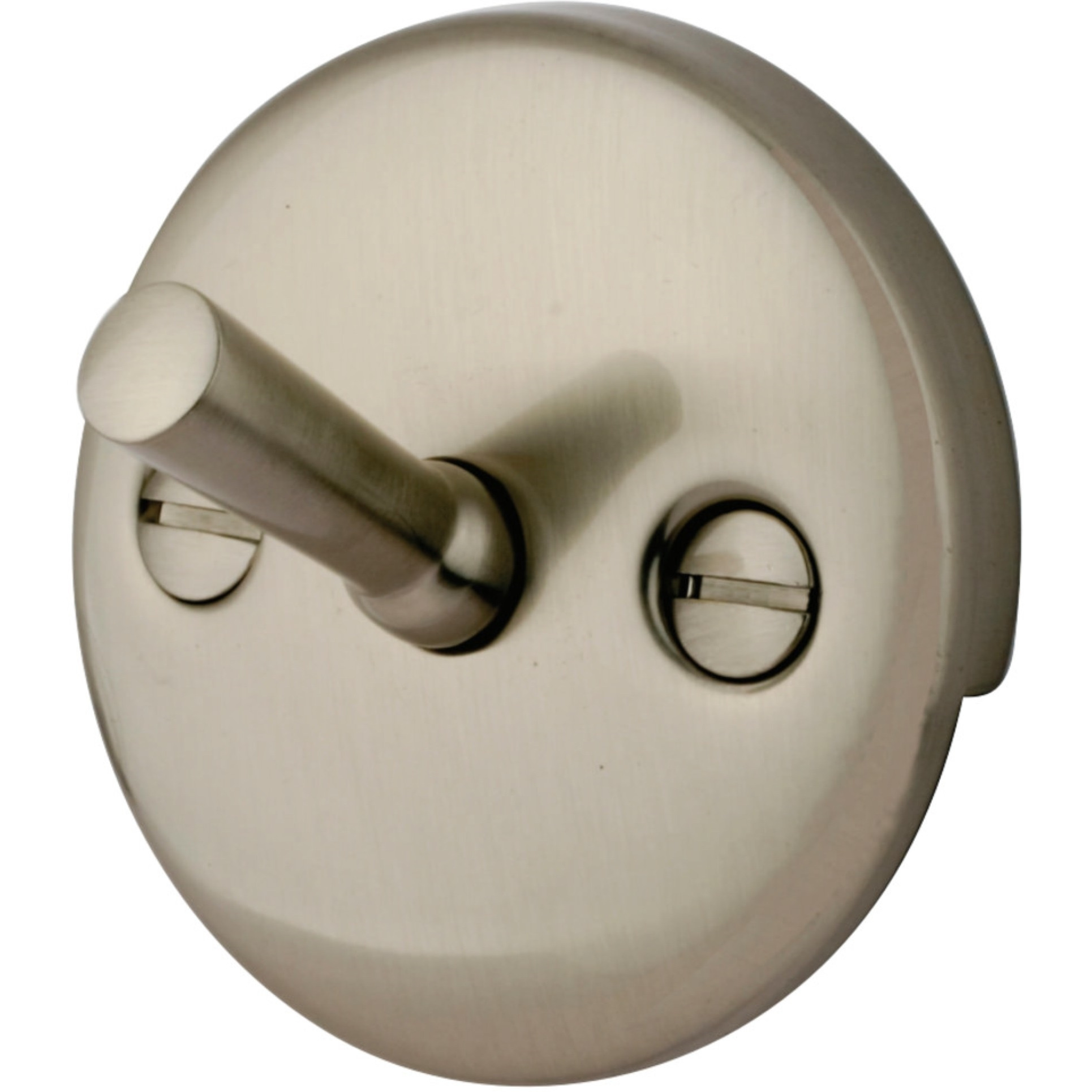 Kingston Brass DTL108 Round Overflow Plate with Trip Lever Drain, Brushed Nickel