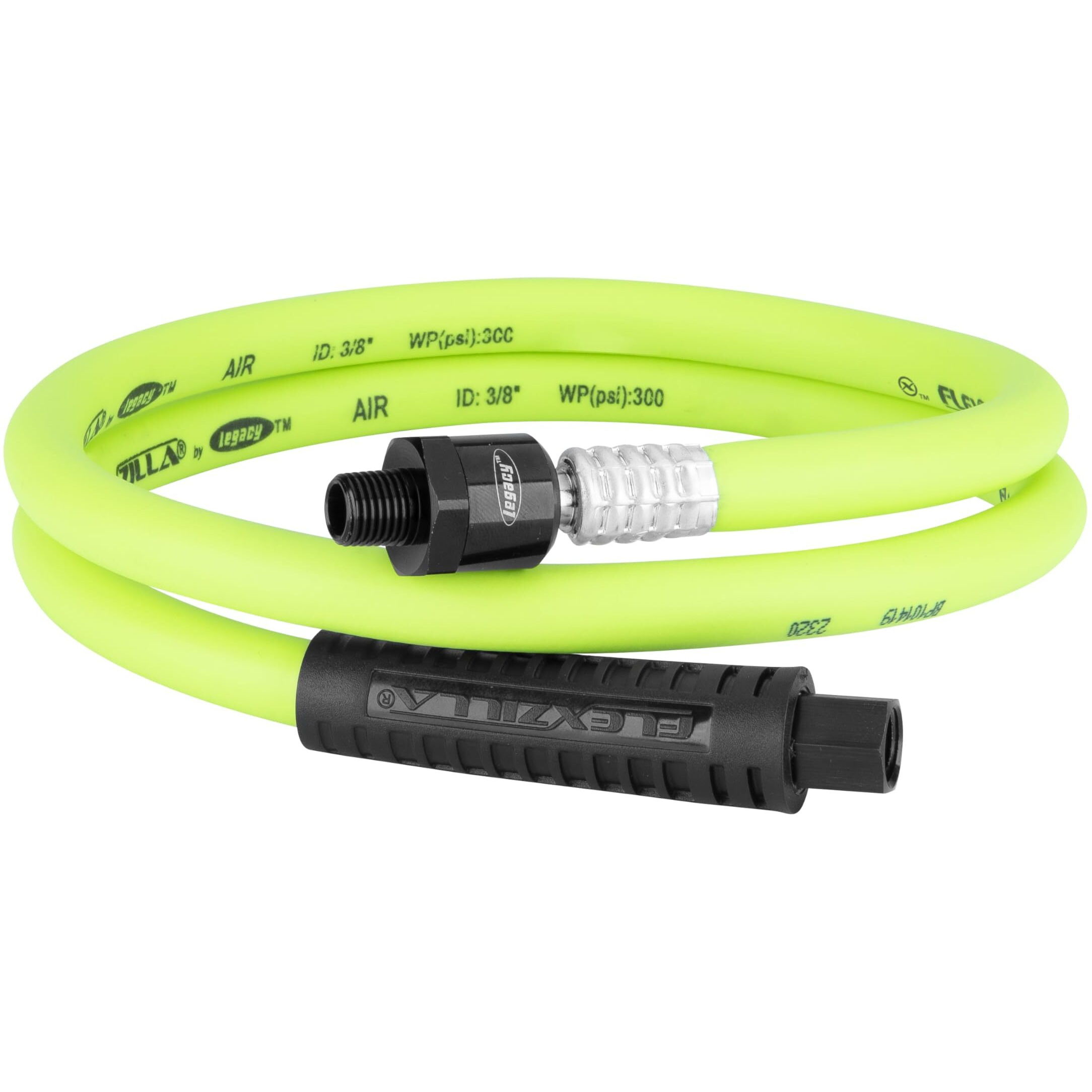Flexzilla Whip Hose with Ball Swivel 3/8" x 4' ZillaGreen