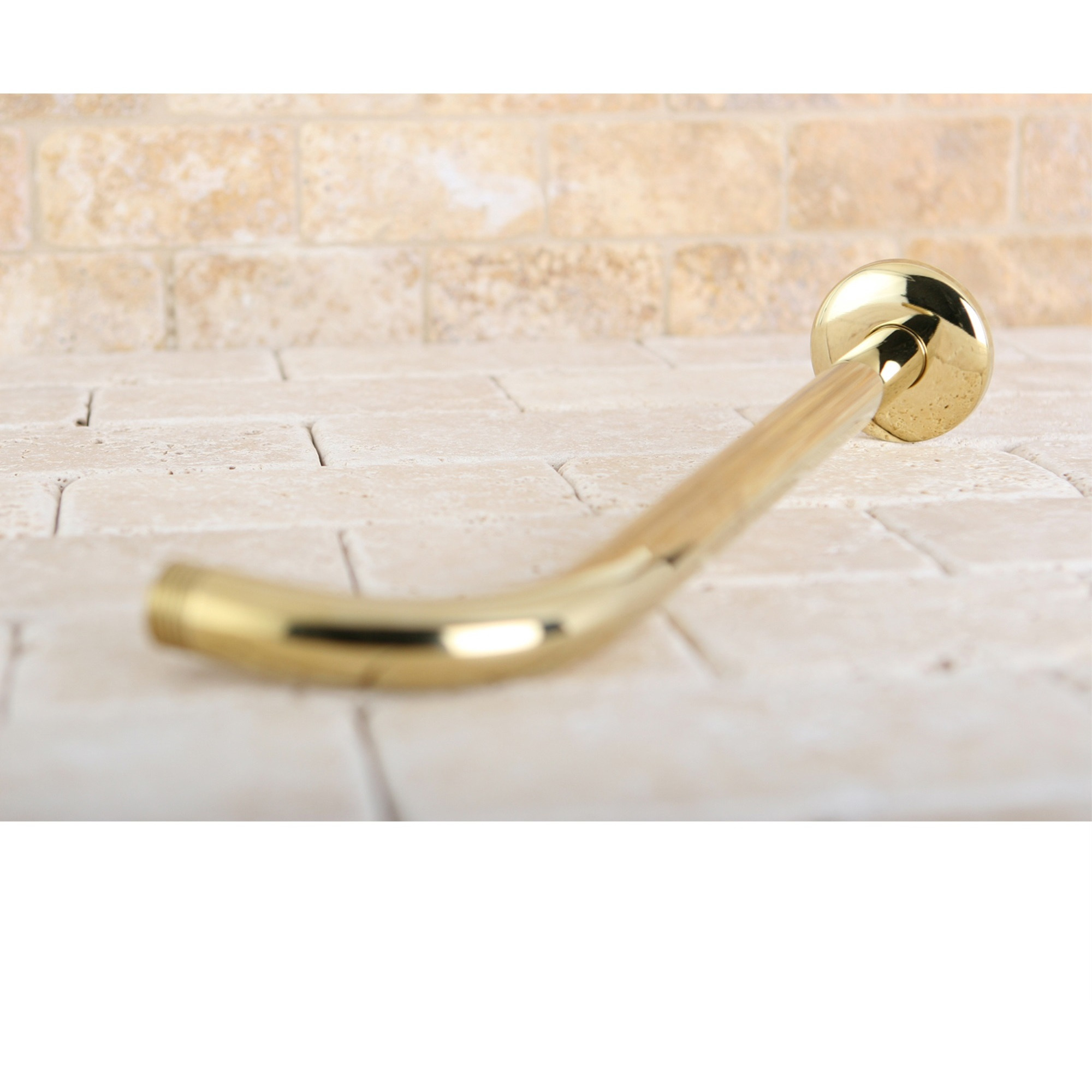 Kingston Brass K112A2 Claremont Raindrop Shower Arm, Polished Brass