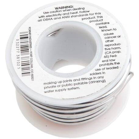 2018639 SOLDER WIRE SLD40/60 8OZ Forney 8 oz Solid Wire Solder 0.13 in. D Tin/Lead 40/60 1 pc (Pack of 1)