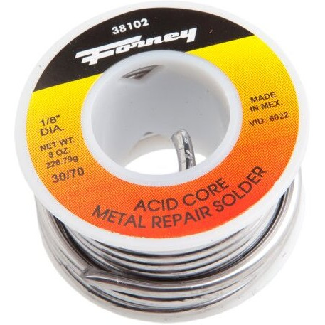2018639 SOLDER WIRE SLD40/60 8OZ Forney 8 oz Solid Wire Solder 0.13 in. D Tin/Lead 40/60 1 pc (Pack of 1)