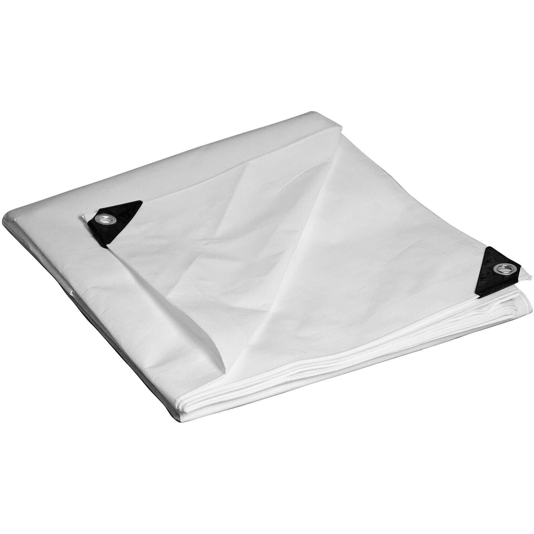 TARP WHIT POLY HD 10X12' (Pack of 1)