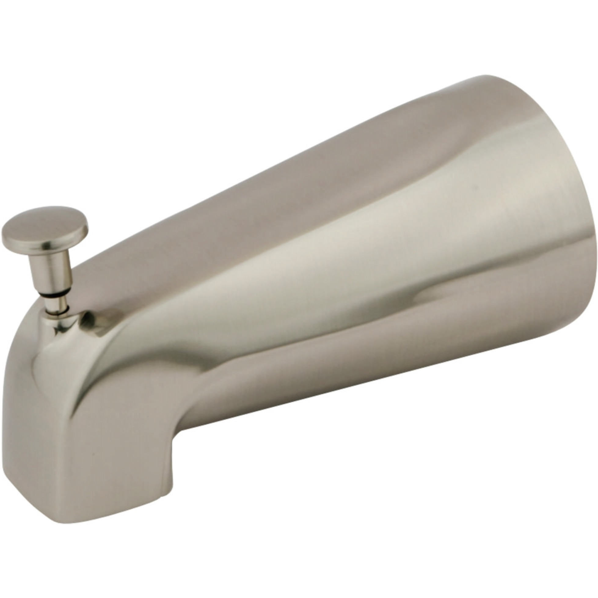 Kingston Brass K189A8 5-1/4 Inch Zinc Tub Spout with Diverter, Brushed Nickel