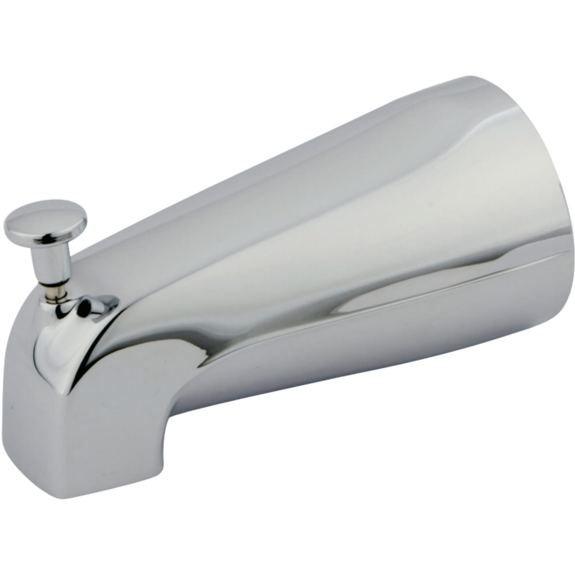 Kingston Brass K189A1 5-1/4 Inch Zinc Tub Spout with Diverter, Polished Chrome