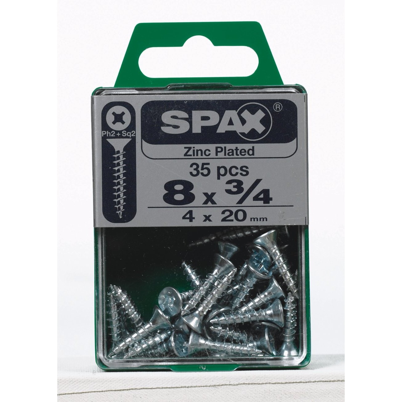 SCRW SPAX FH8X3/4ZN BX35 (Pack of 1)