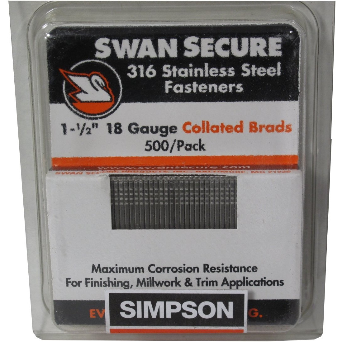 NAIL 1-1/2" 18 GA. (Pack of 1)