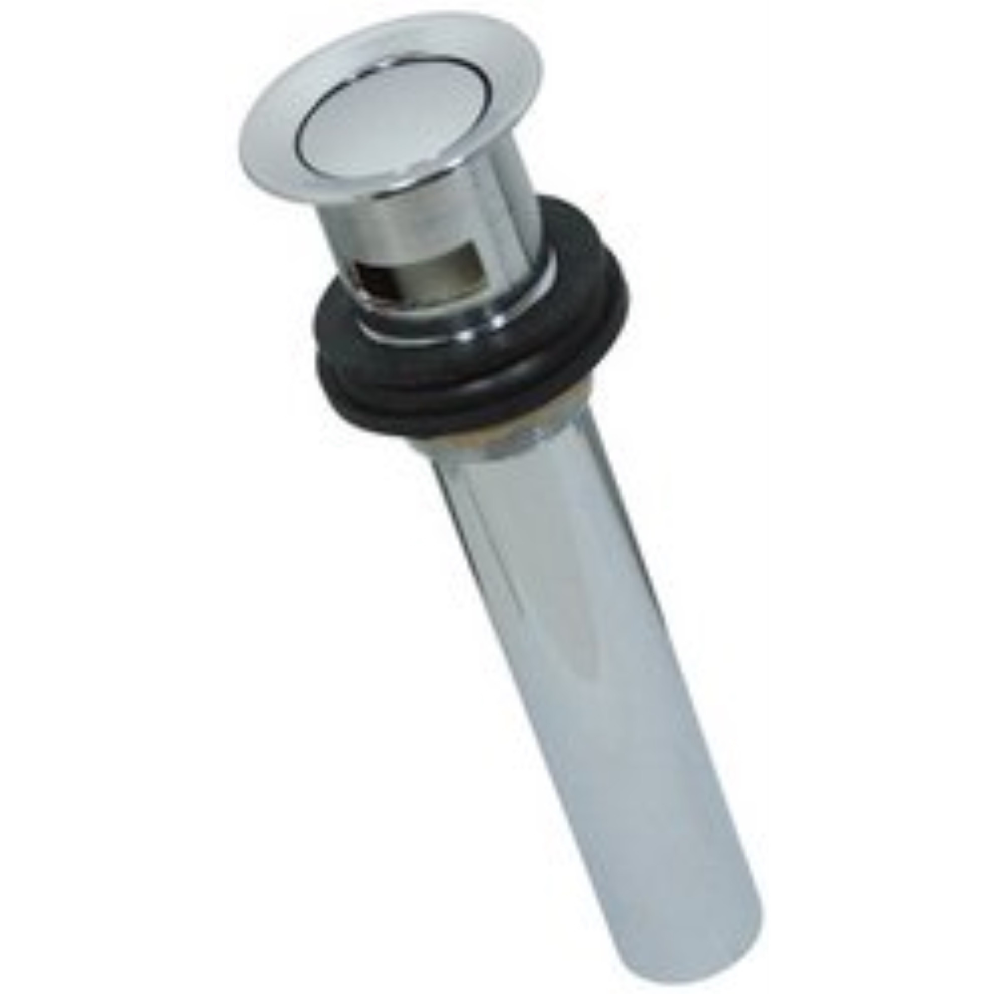 Kingston Brass KB8101 Push Pop-Up Drain with Overflow, 22 Gauge, Polished Chrome