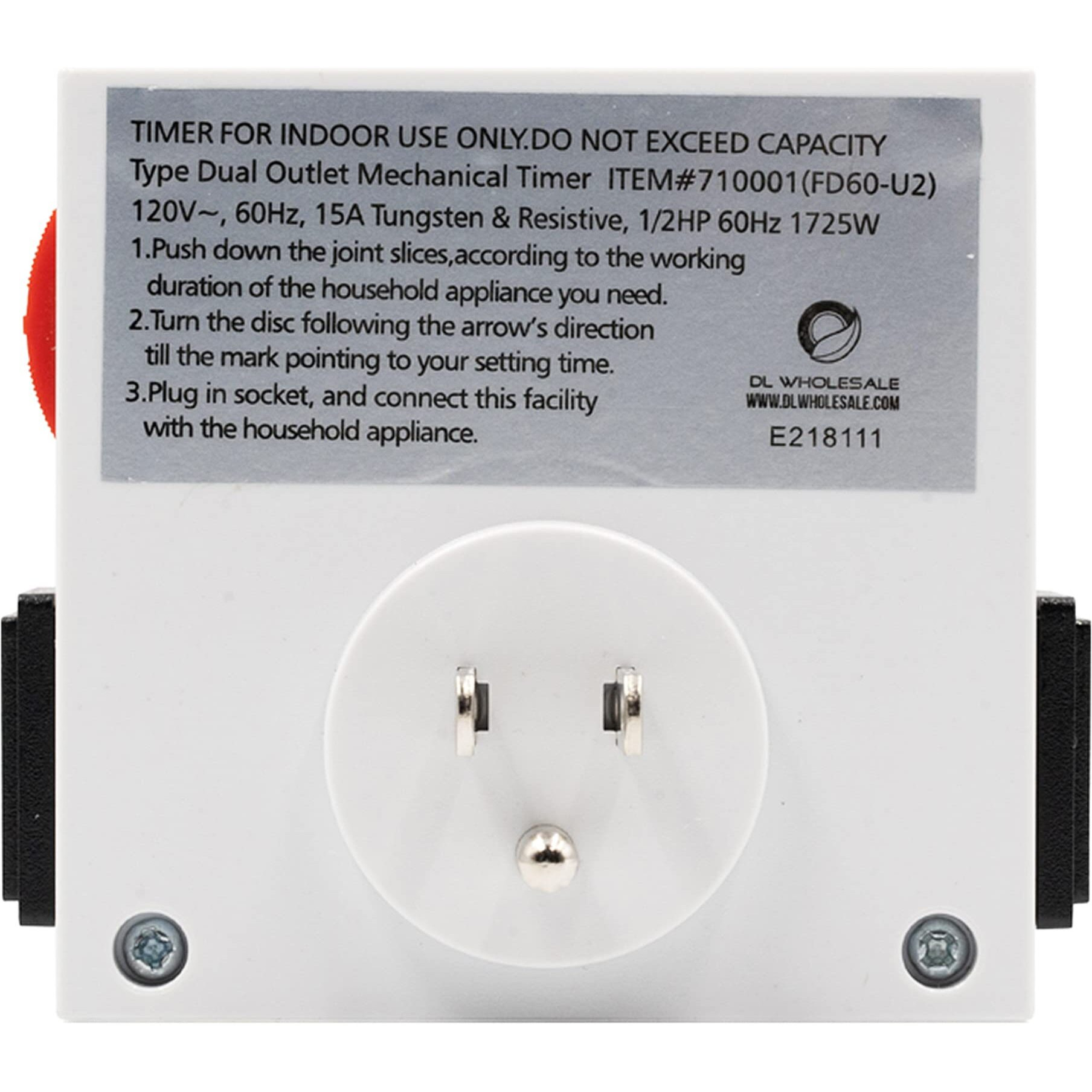Grow1 120V Dual Outlet Mechani