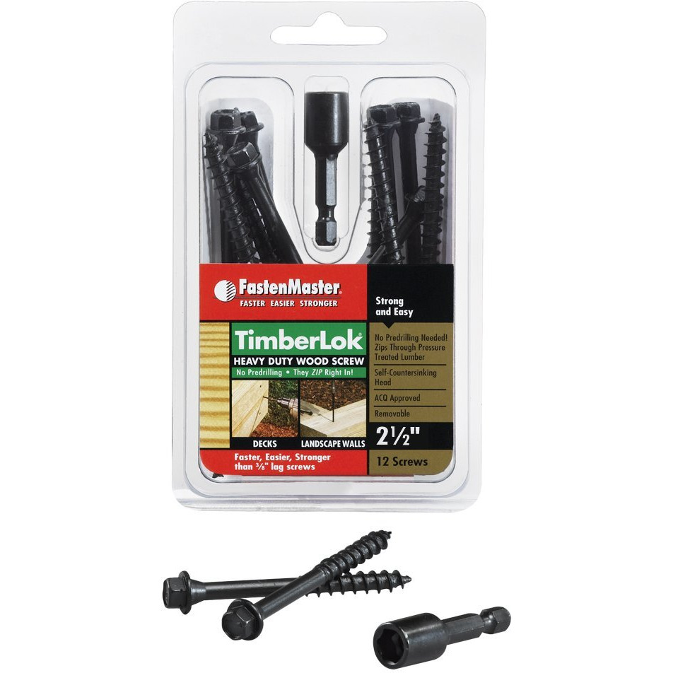 TIMBRLOK SCREW 2.5" 12PC (Pack of 1)
