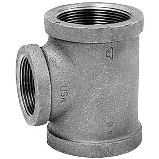 TEE REDUCE 1X3/4X3/4&quotBLK (Pack of 1)