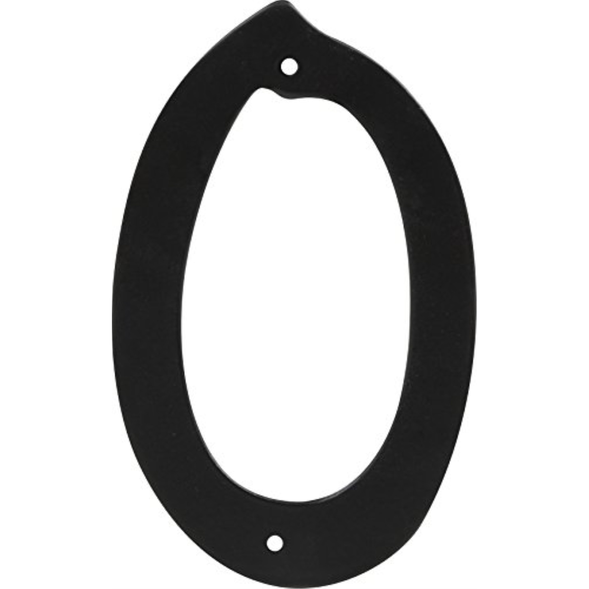 5028348 4"" BLK 0 NAILON 1PC Hillman 4 in. Black Aluminum Nail-On Number 0 1 pc (Pack of 3)