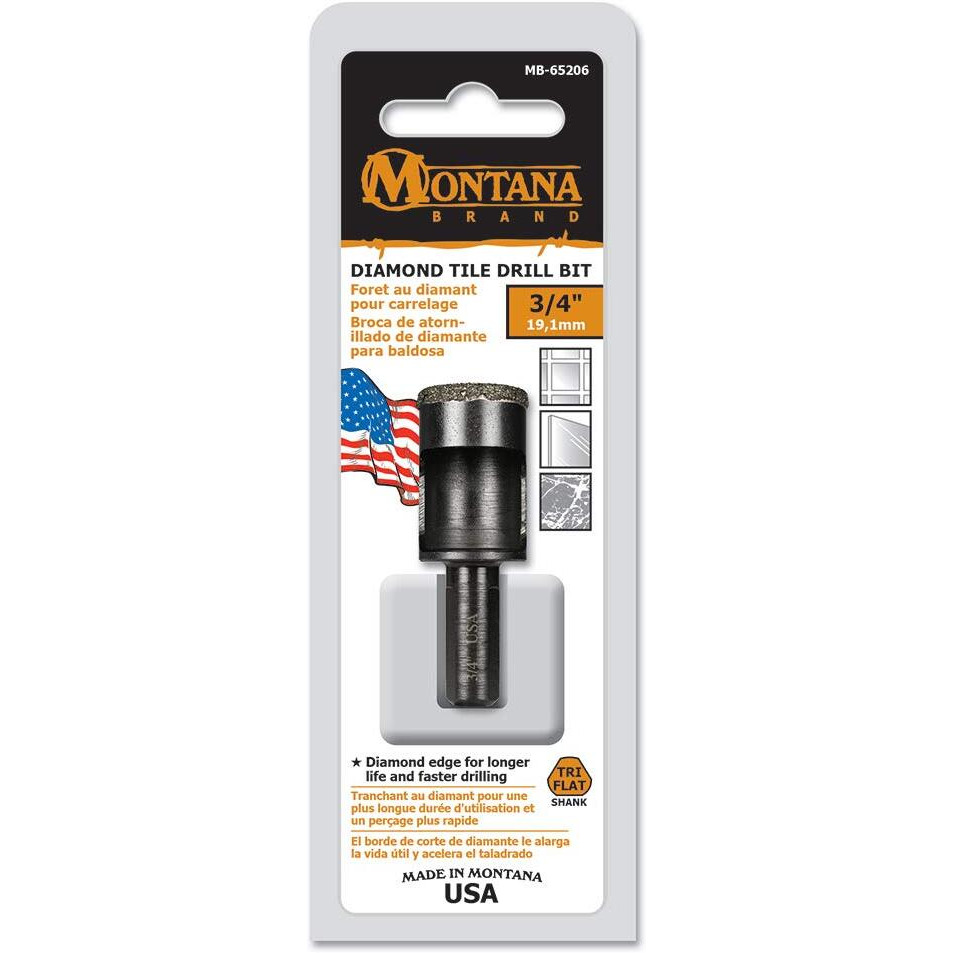 TILE DRILL BIT 3/4" DIAM (Pack of 1)