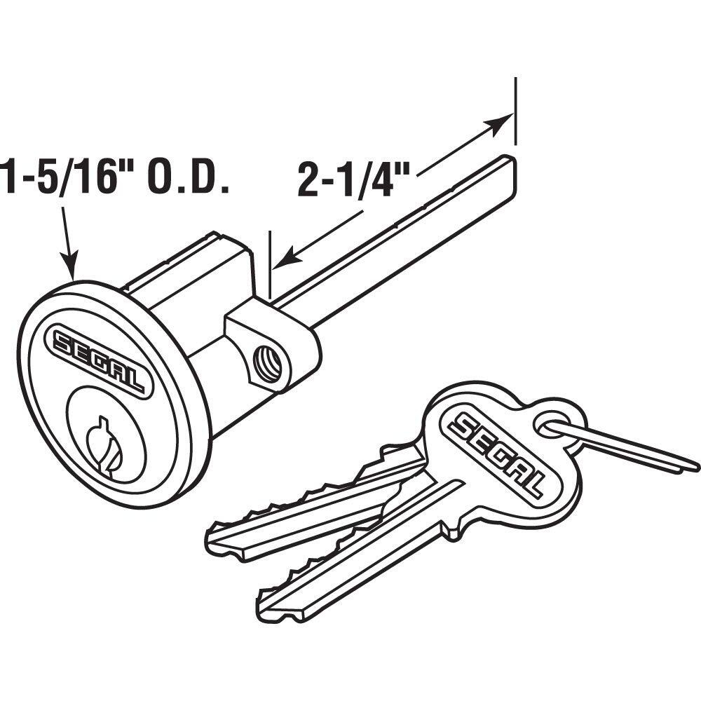 KEY LOCK CYLINDER 2 KEY (Pack of 1)