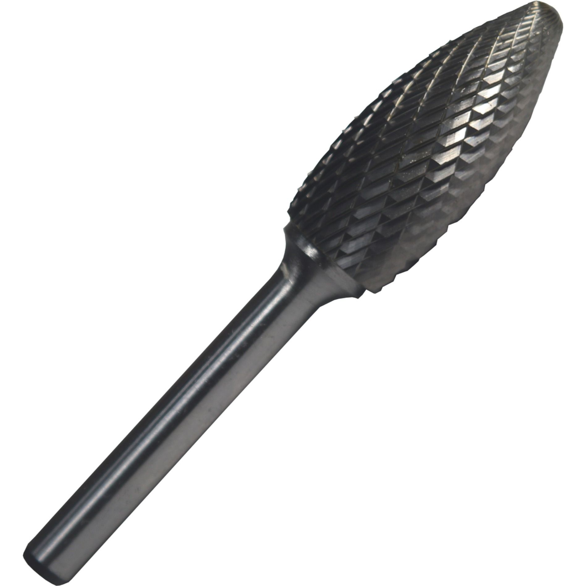SH5x6" 1/2" X 1-1/4" Flame Carbide Burr 1/4" Shank 6&quotOAL, DULSH5X6