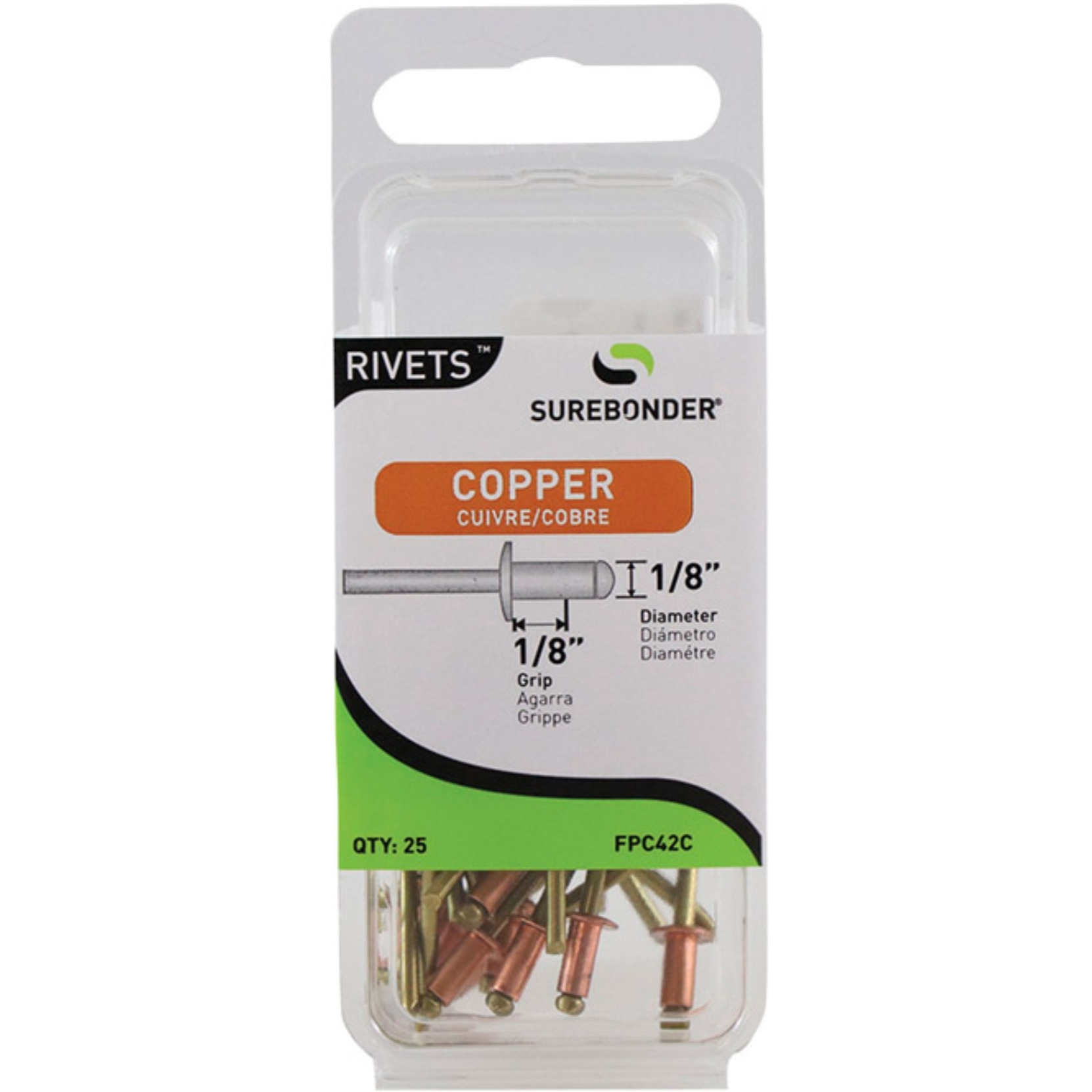 RVT CP 1/8"&quotX1/8"" (Pack of 5)