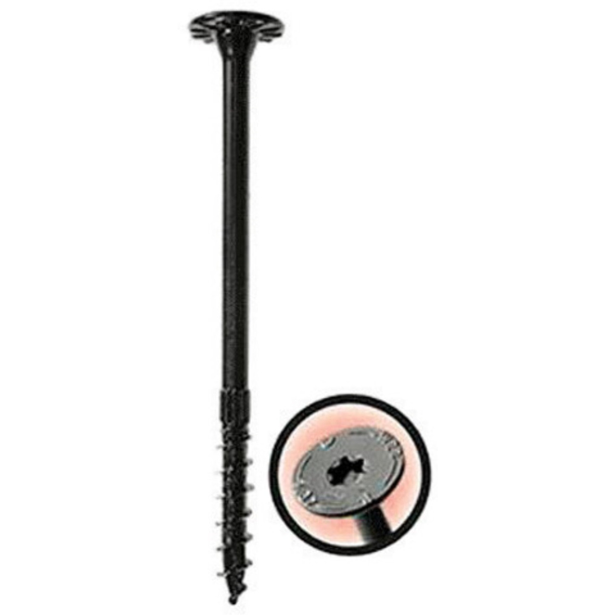 WOOD SCREWS 3-3/8&quotL (Pack of 1)