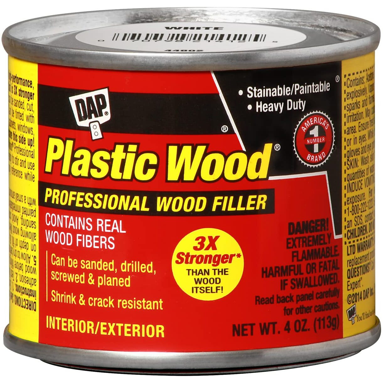 PLASTIC WOOD WHITE 4OZ (Pack of 1)