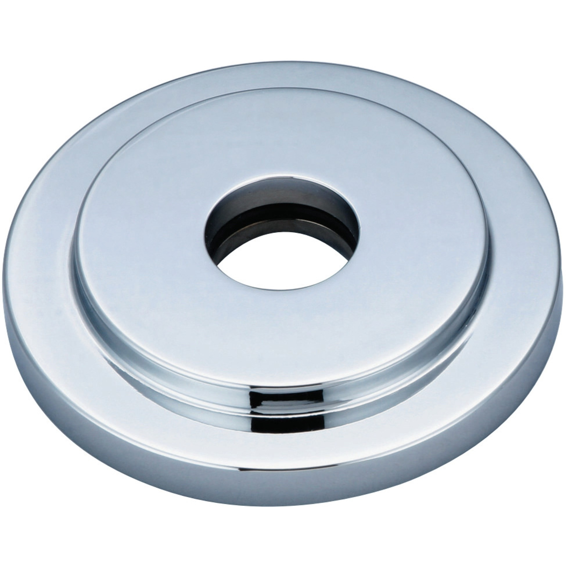 Kingston Brass FLEURO1 Manhattan Heavy Duty Round Solid Cast Brass Shower Flange, Polished Chrome