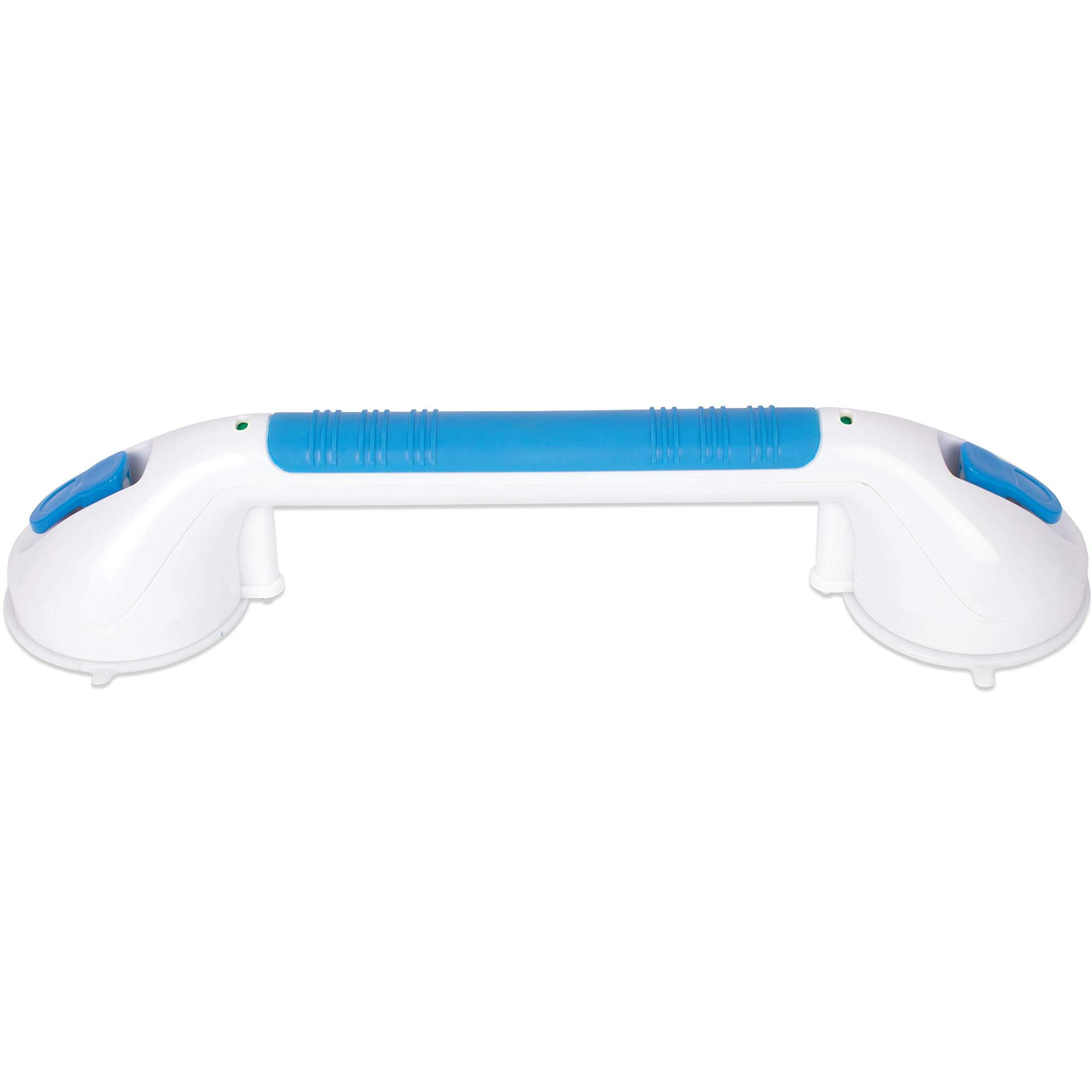 Carex Suction Shower Grab Bar - 16 Ultra Grip Shower Handle - Dual Locking Grab Bars for Bathtubs and Showers - Seniors, Disabled, Handicap, Elderly Assistance Product