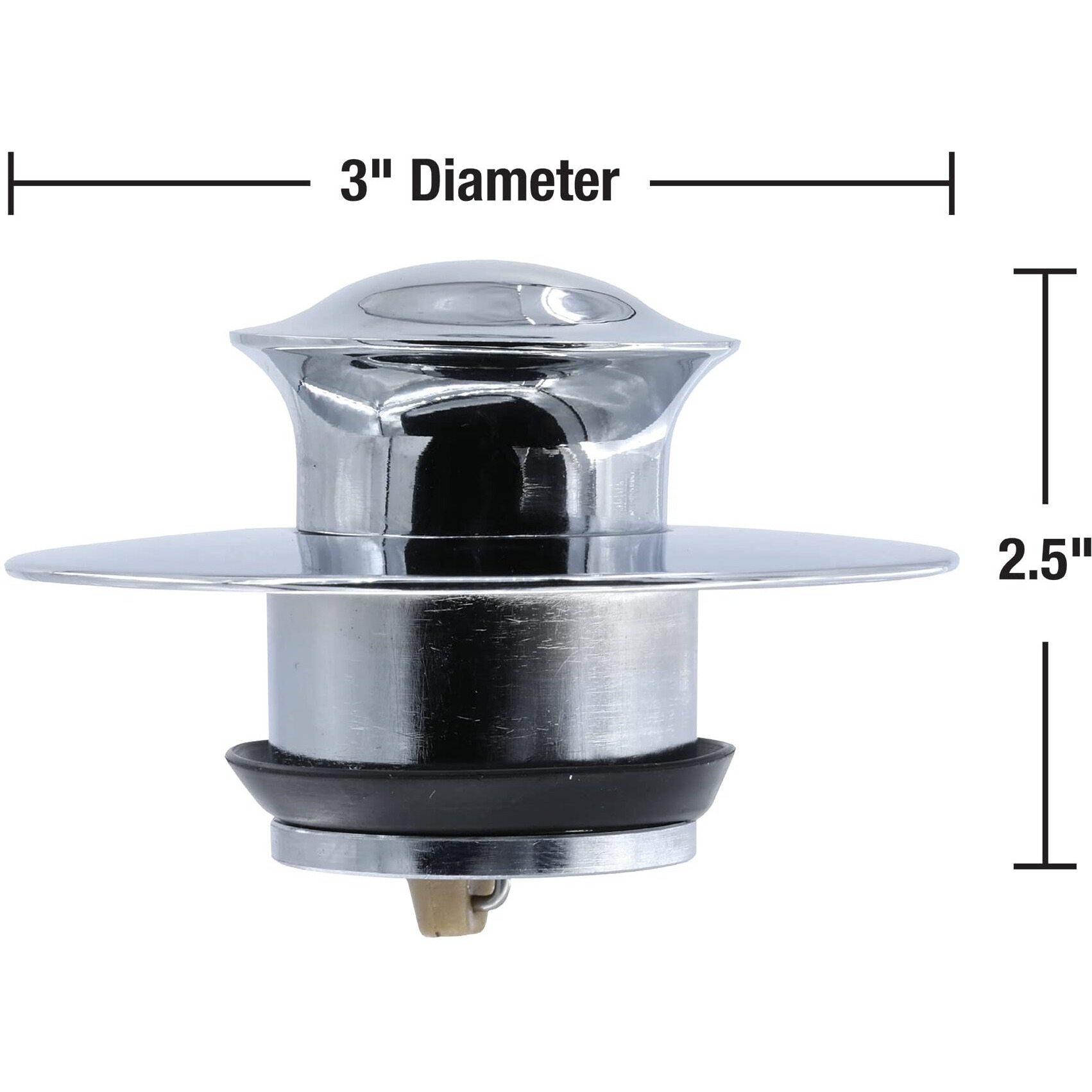 TUB DRAIN COVER CHRM (Pack of 1)