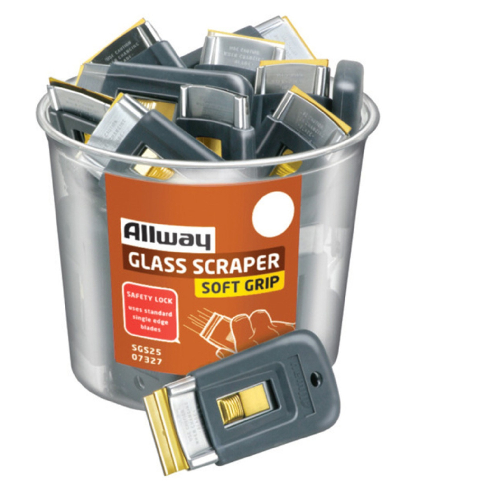 SOFT-GRIP GLASS SCRP (Pack of 25)