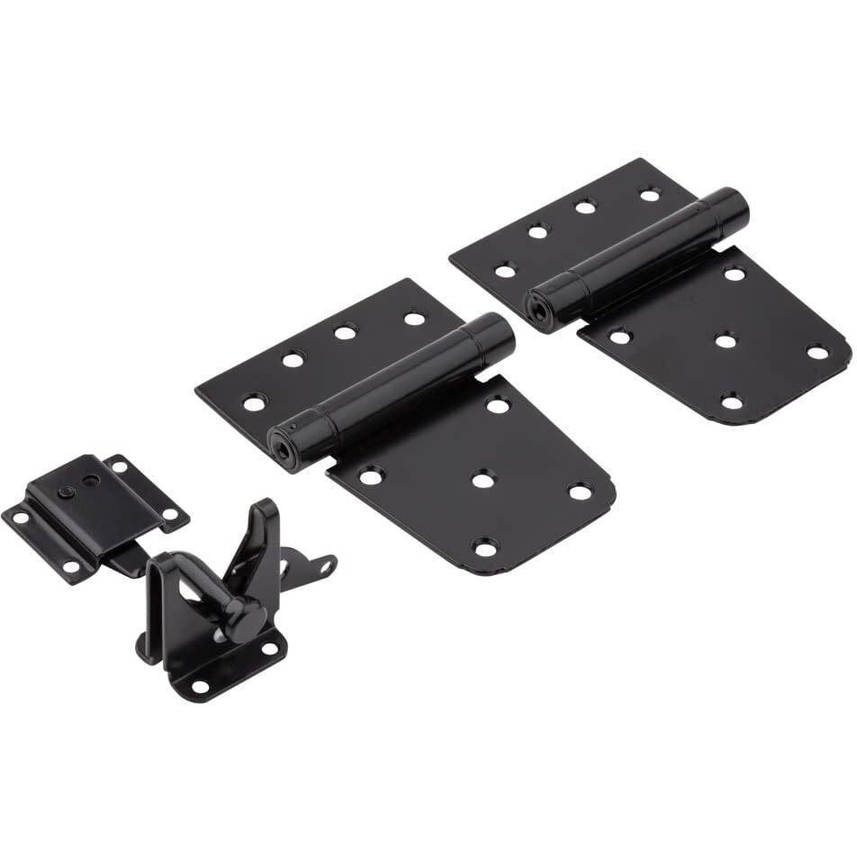 GATE HDWR BLK SELF CLOSE (Pack of 1)