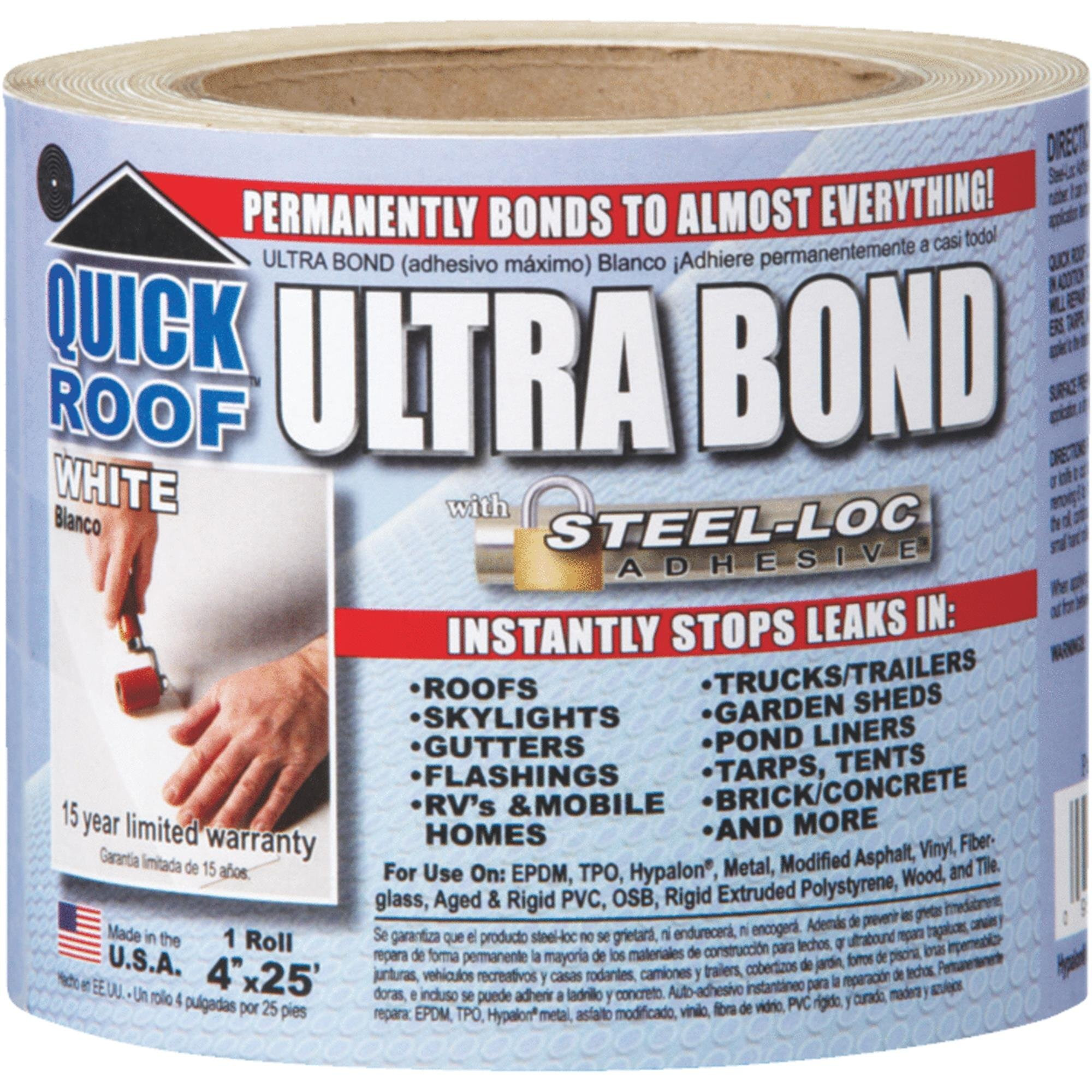 ULTRA BOND WHT 4&quotX25' (Pack of 1)