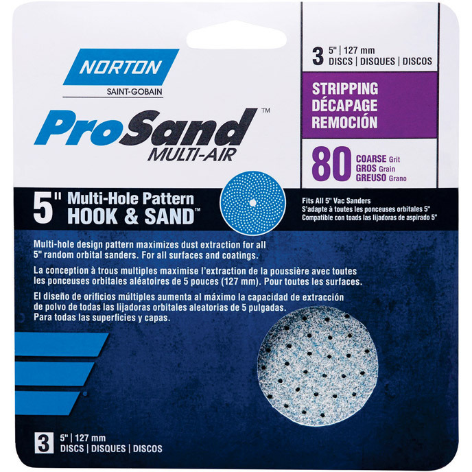 SAND DISC 5" 80GRIT (Pack of 1)