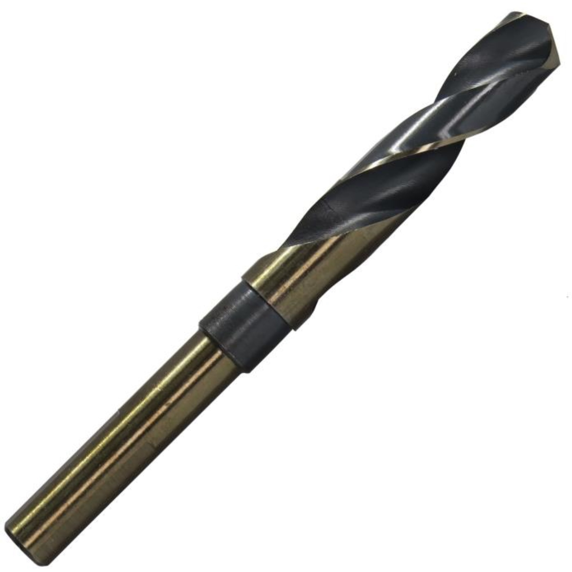 49/64" Reduced Shank HSS Black & Gold KFD Drill Bit, 1/2" Shank, 3-Flat Shank, KFDRSD49/64