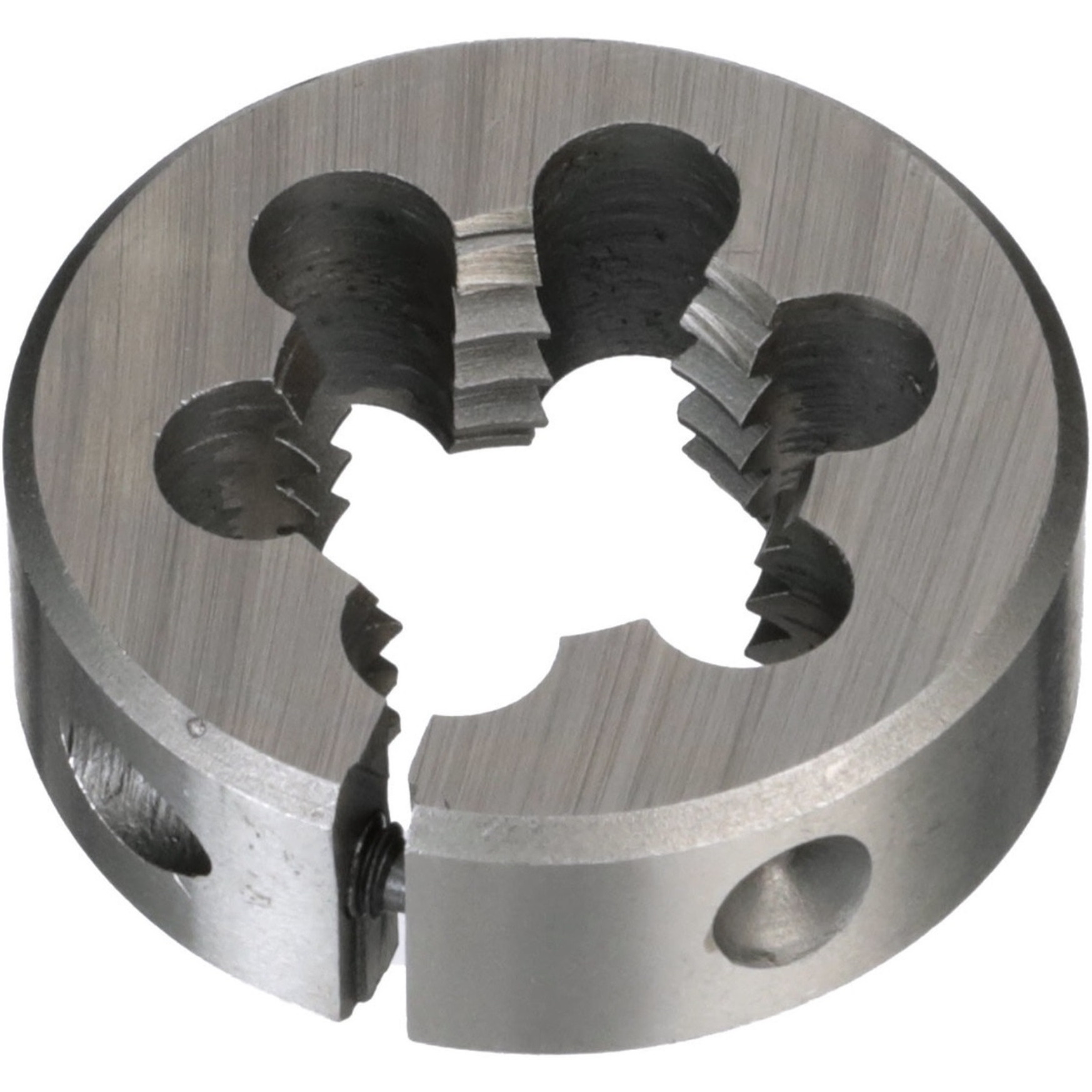 10-32 13/16" OD HSS Left Hand Round Adjustable Die, DWTH1316-1032LH