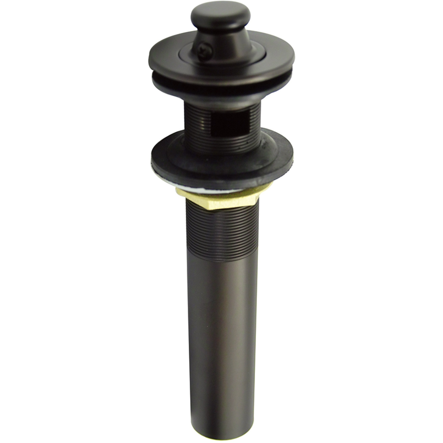 Kingston Brass KB3005 Lift and Turn Sink Drain with Overflow Hole, 17 Gauge, Oil Rubbed Bronze