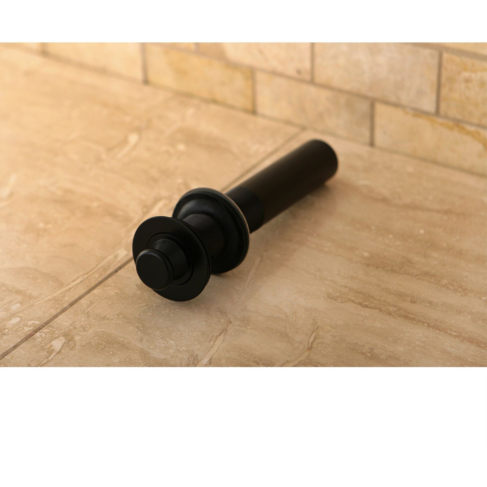 Kingston Brass KB3005 Lift and Turn Sink Drain with Overflow Hole, 17 Gauge, Oil Rubbed Bronze