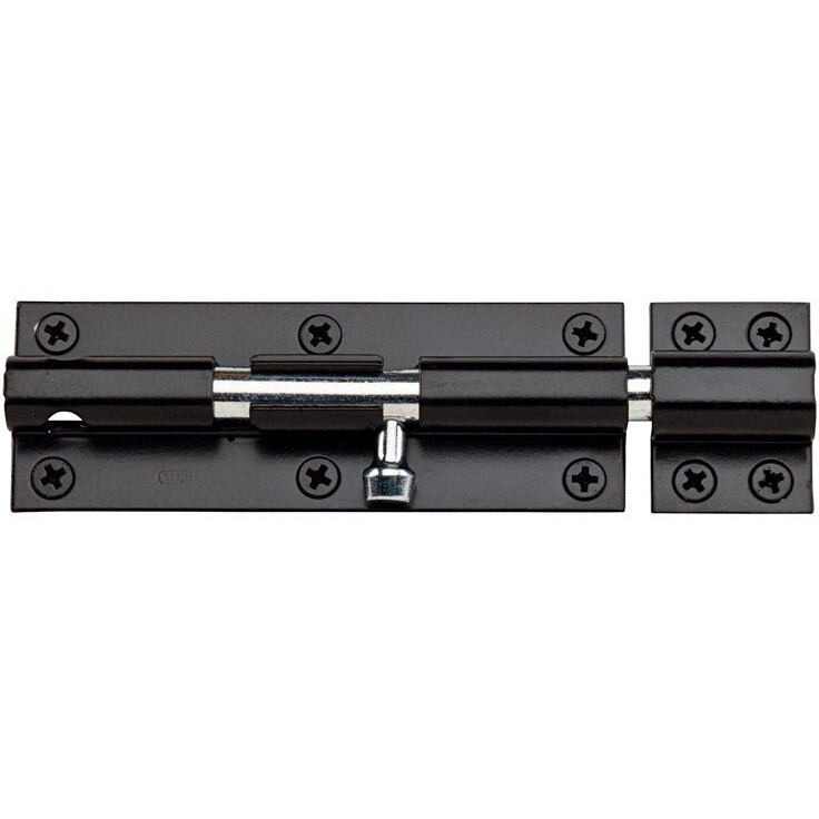 HVY BARREL BOLT BLACK 6" (Pack of 1)