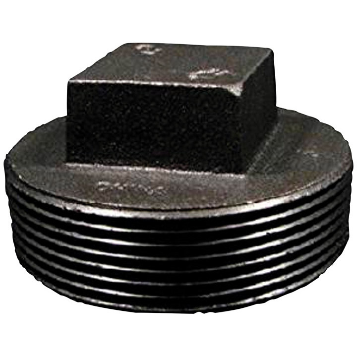 PLUG SQ HEAD 2-1/2" BLK (Pack of 1)